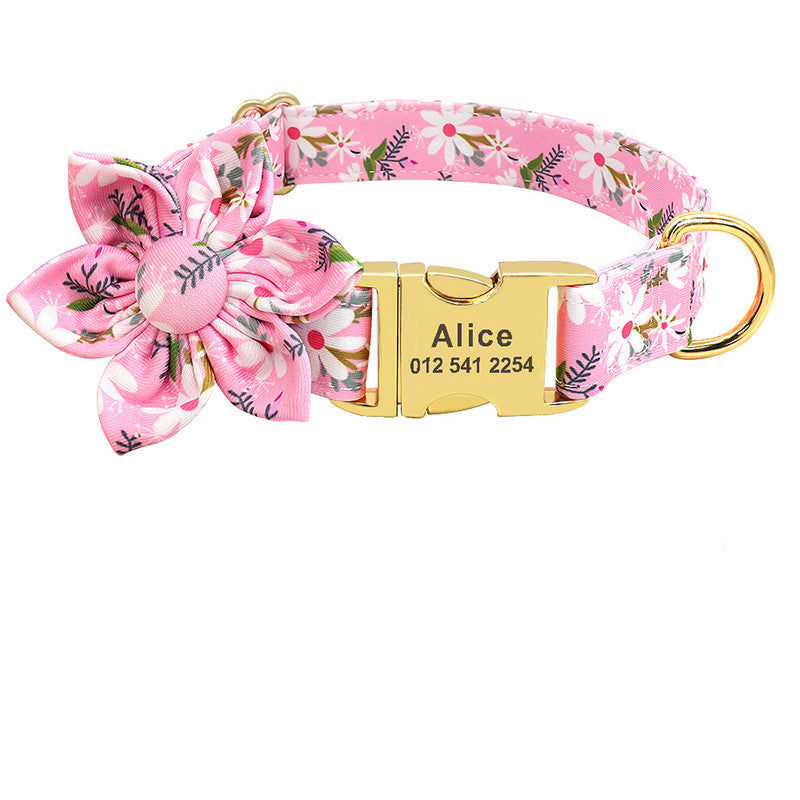 Personalized Dog Collar | Nylon Engraving ID Design Durable