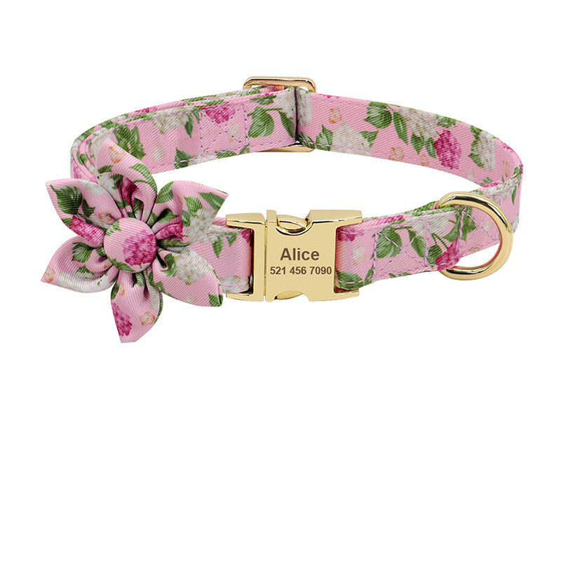 Personalized Dog Collar | Nylon Engraving ID Design Durable