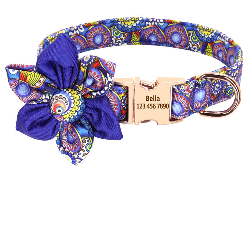 Personalized Dog Collar | Nylon Engraving ID Design Durable