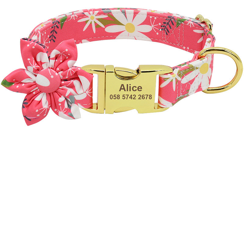Personalized Dog Collar | Nylon Engraving ID Design Durable