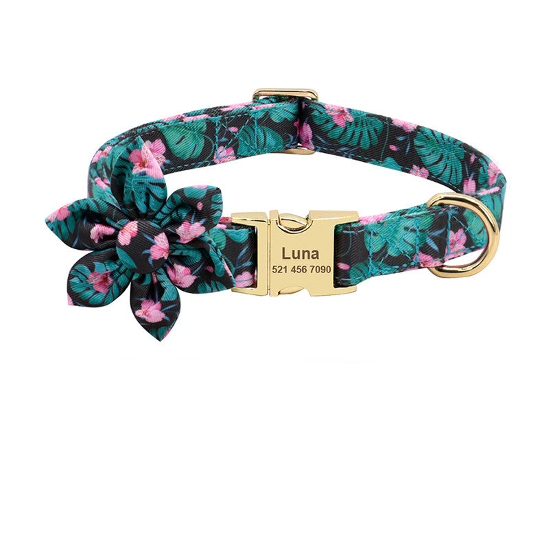 Personalized Dog Collar | Nylon Engraving ID Design Durable