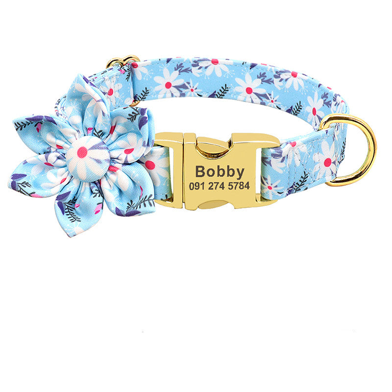 Personalized Dog Collar | Nylon Engraving ID Design Durable