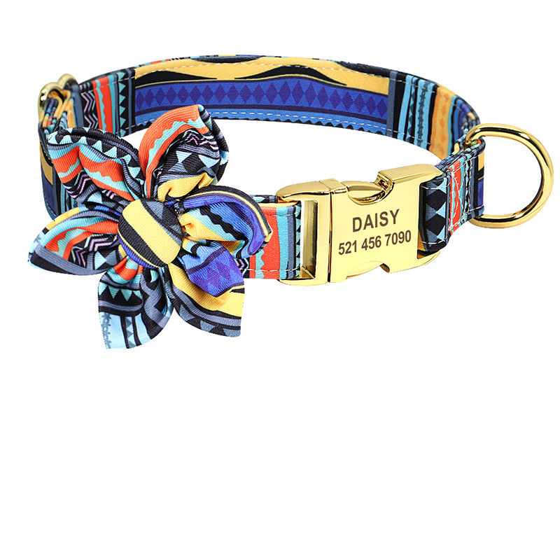 Personalized Dog Collar | Nylon Engraving ID Design Durable