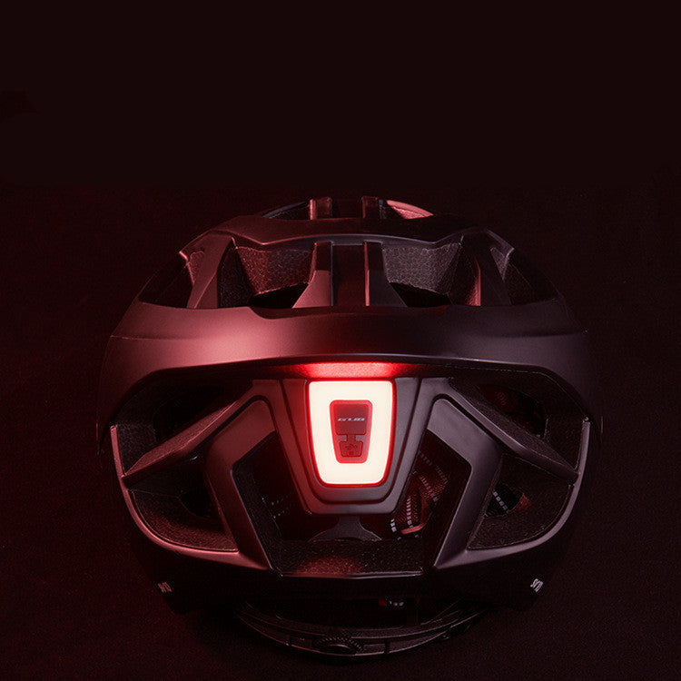 Fahrradhelm mit LED Rücklicht USB | Leichter In-Mold Helm für MTB & Rennrad
