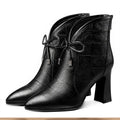 Women's High Heels with Bow | Elegant Pointed Pumps