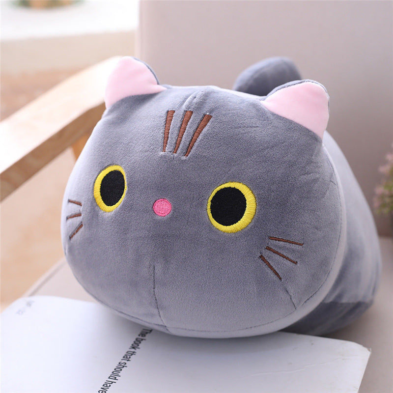 Long Cat Plush Pillow | Soft Cartoon Stuffed Animal