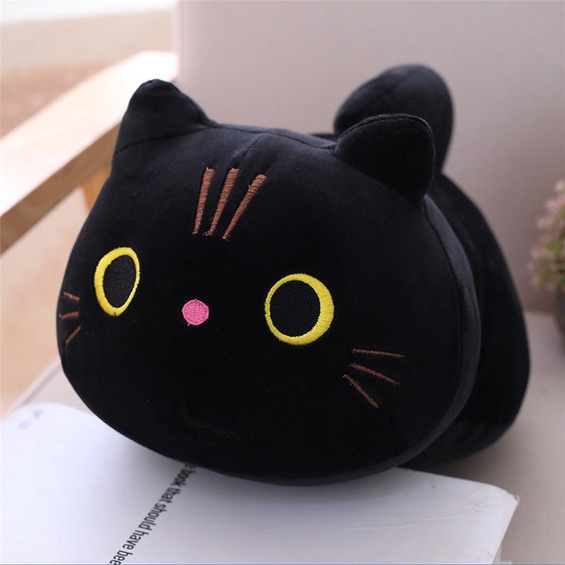 Long Cat Plush Pillow | Soft Cartoon Stuffed Animal