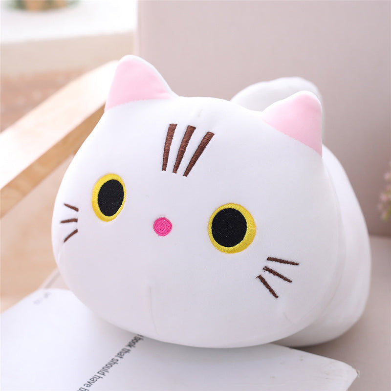 Long Cat Plush Pillow | Soft Cartoon Stuffed Animal