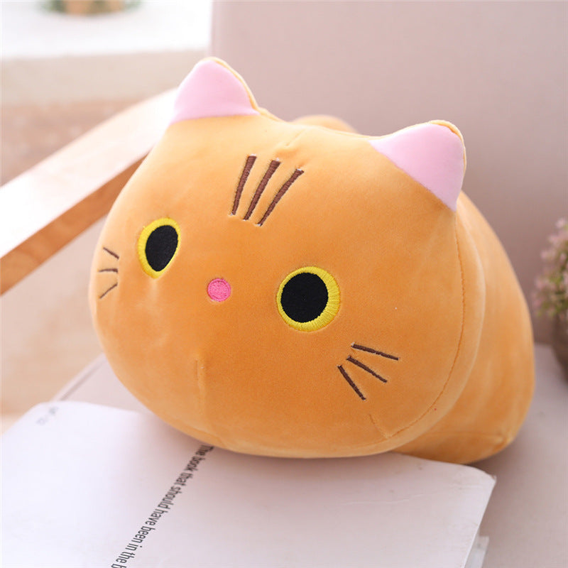 Long Cat Plush Pillow | Soft Cartoon Stuffed Animal