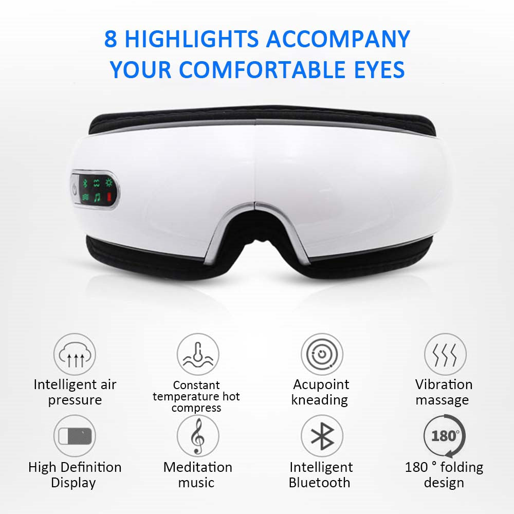 Smart Eye Massager with Heat & Vibration | Relaxation & Anti-Stress