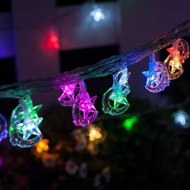 LED Weihnachtslichter für Garten – Batteriebetriebene Deko Lichterkette