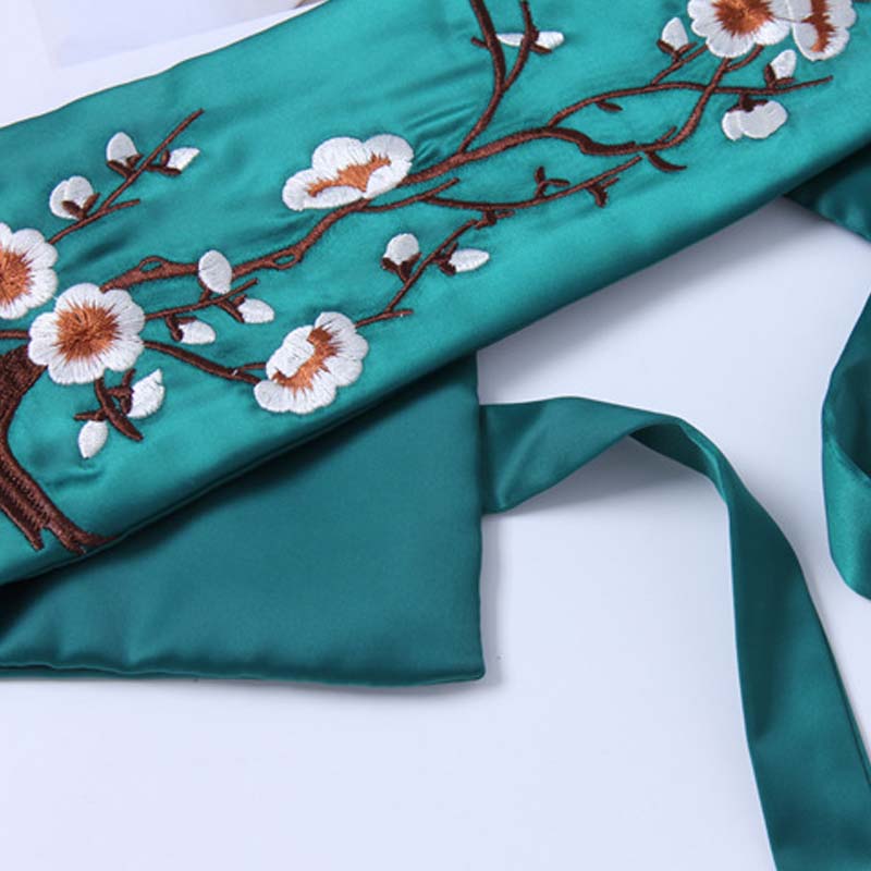 Women's Embroidered Wide Waist Belt | Fashion Belt Elegant Stylish