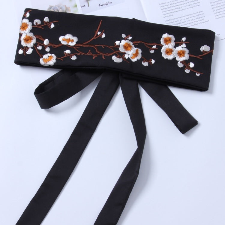Women's Embroidered Wide Waist Belt | Fashion Belt Elegant Stylish