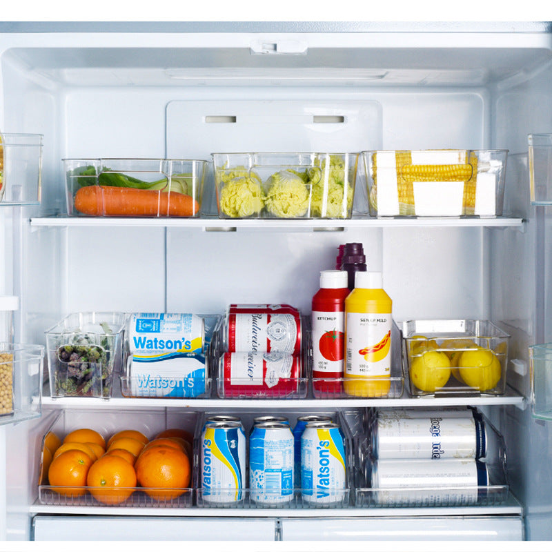 Clear Refrigerator Organizer Box | Stackable Fridge Box