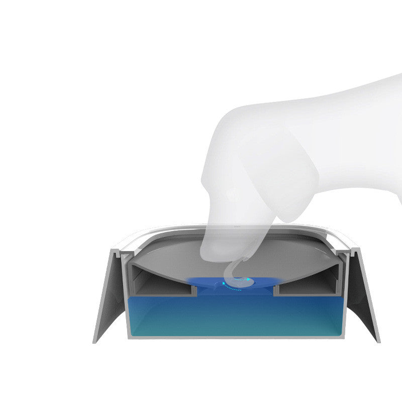 Pet Water Bowl for Dogs and Cats | Anti-Spill Slow Feeder 1.5L