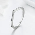 Eleganter Damenring aus 925 Sterling Silber mit funkelndem Zirkon