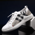 Herren Canvas Sneaker Kariert | Atmungsaktiv Casual Schuhe