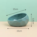 Ceramic Slanted Pet Bowl | Ergonomic Dog Cat Hygienic
