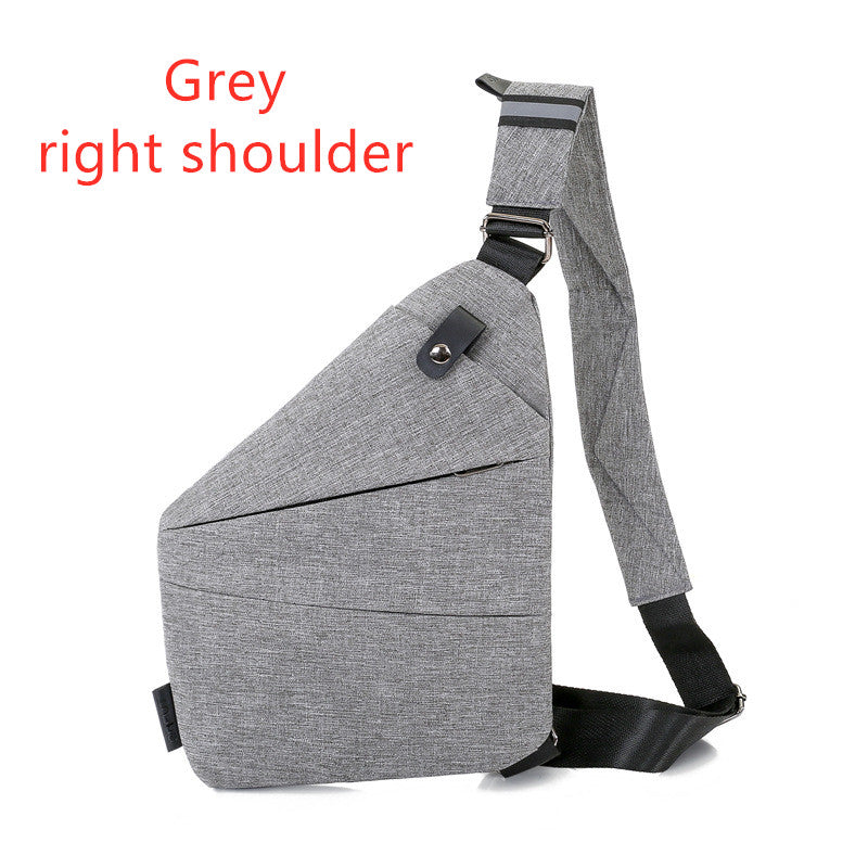 Digital Canvas Bag for Men - Canvas Chest Bag, Sling Bag, Crossbody Bag, Multifunctional Single Shoulder Anti-Theft Bag