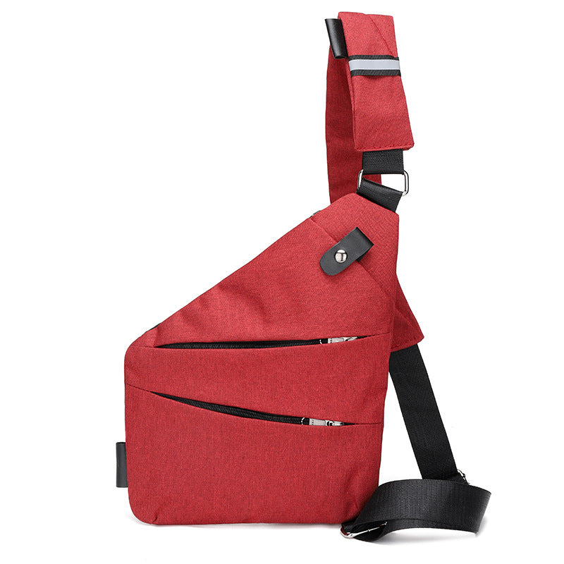 Digital Canvas Bag for Men - Canvas Chest Bag, Sling Bag, Crossbody Bag, Multifunctional Single Shoulder Anti-Theft Bag