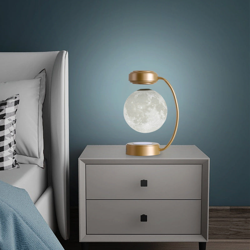 3D LED Moon Lamp Floating - Magnetic Levitation Rotating