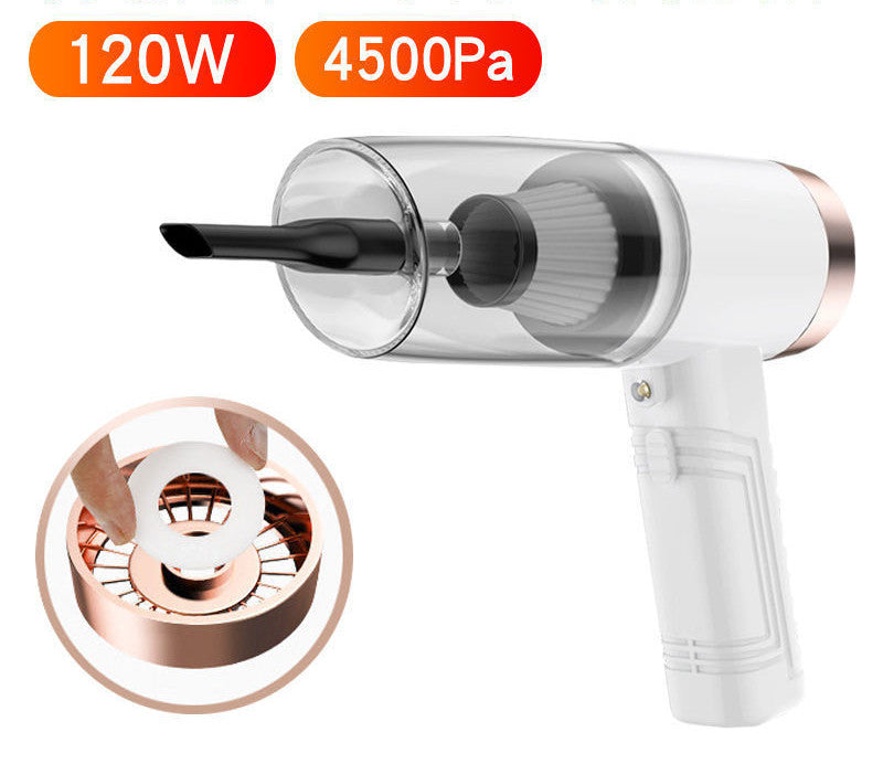 Mini Car Vacuum Cleaner Strong | Cordless Handheld Vacuum Cleaner 2-in-1