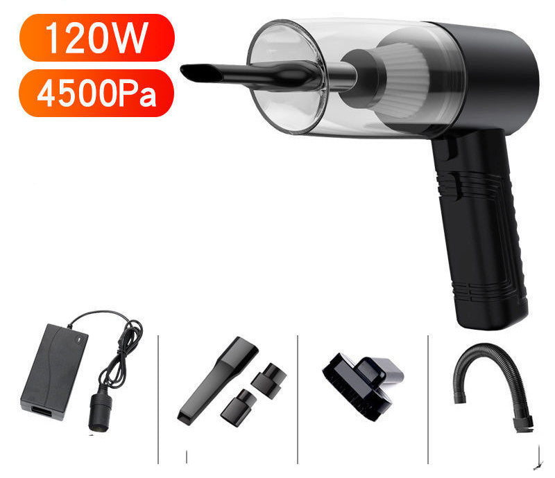 Mini Car Vacuum Cleaner Strong | Cordless Handheld Vacuum Cleaner 2-in-1