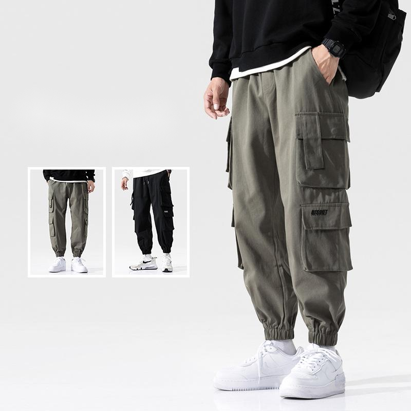 Men's Overalls with Embroidery | Multi-Pocket | Streetwear Style
