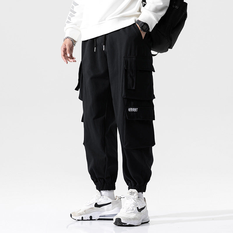 Men's Overalls with Embroidery | Multi-Pocket | Streetwear Style