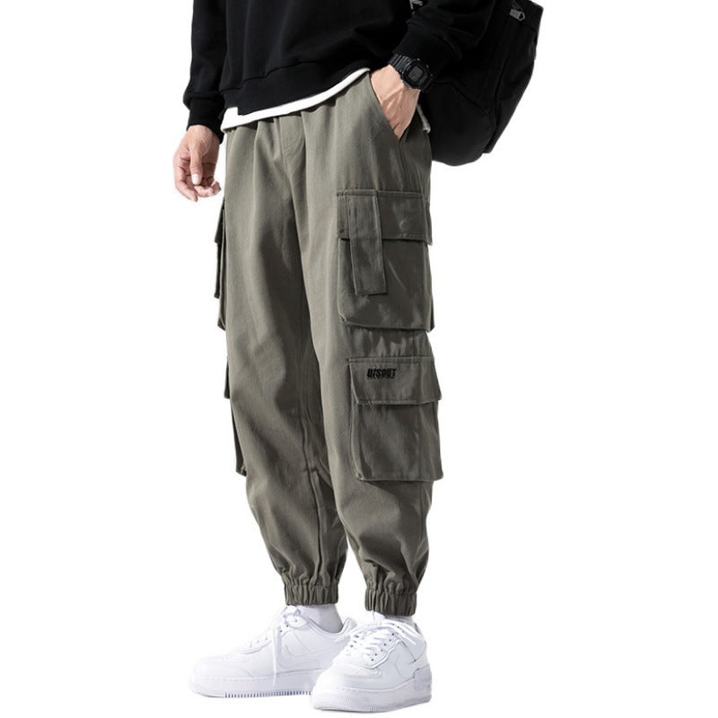 Men's Overalls with Embroidery | Multi-Pocket | Streetwear Style