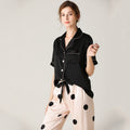 Women's Satin Pajama Set | Silk Look Two-Piece Sleepwear