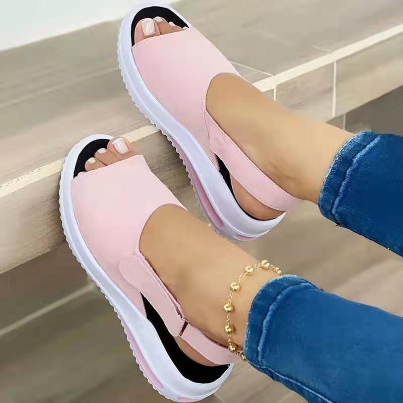 Women's Sandals Summer comfortable Hook-and-loop fastener non-slip modern