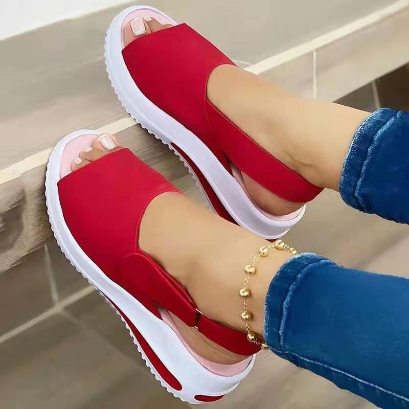 Women's Sandals Summer comfortable Hook-and-loop fastener non-slip modern