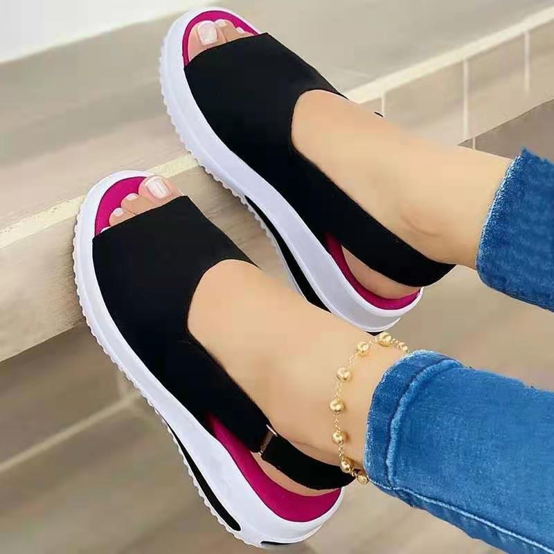 Women's Sandals Summer comfortable Hook-and-loop fastener non-slip modern