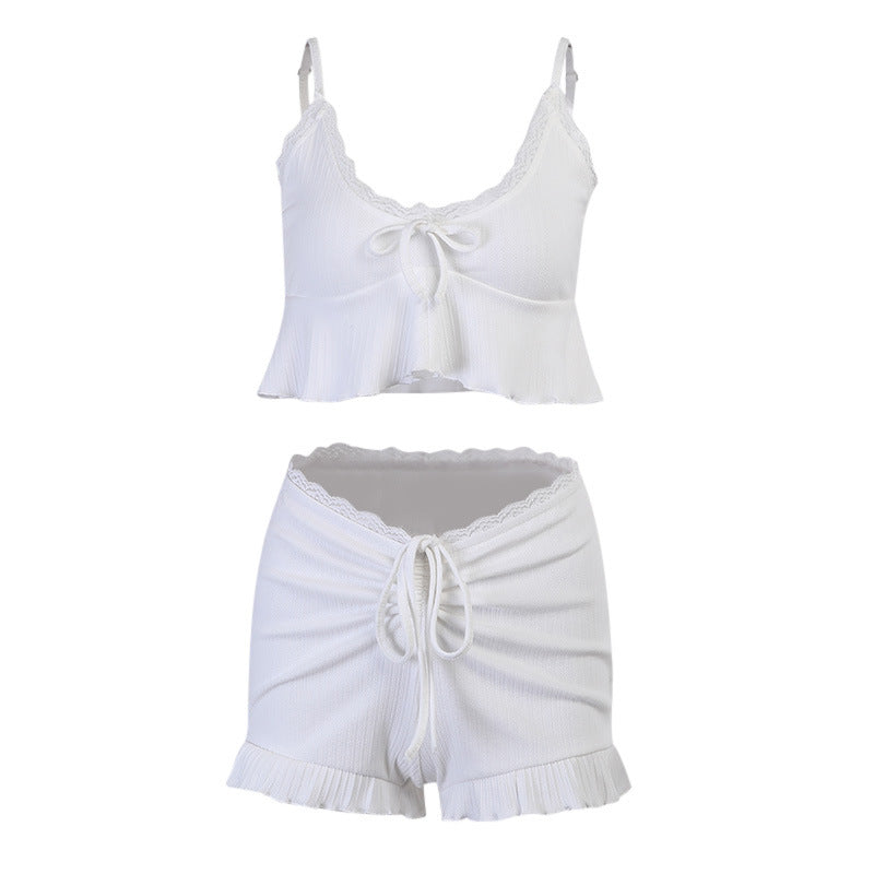 Women's Lace Pajamas | Sexy Cami Top with Shorts