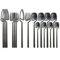 Rainbow Cutlery Set Matte Gold Stainless Steel | Modern Flatware Set