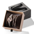 Elegante Damenuhr mit exquisiter Schubladenbox und Kristallarmbanduhr