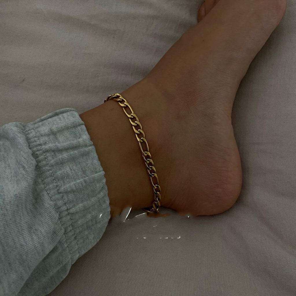 Figaro Anklet Metallic Unisex – Elegant & Timeless Modern