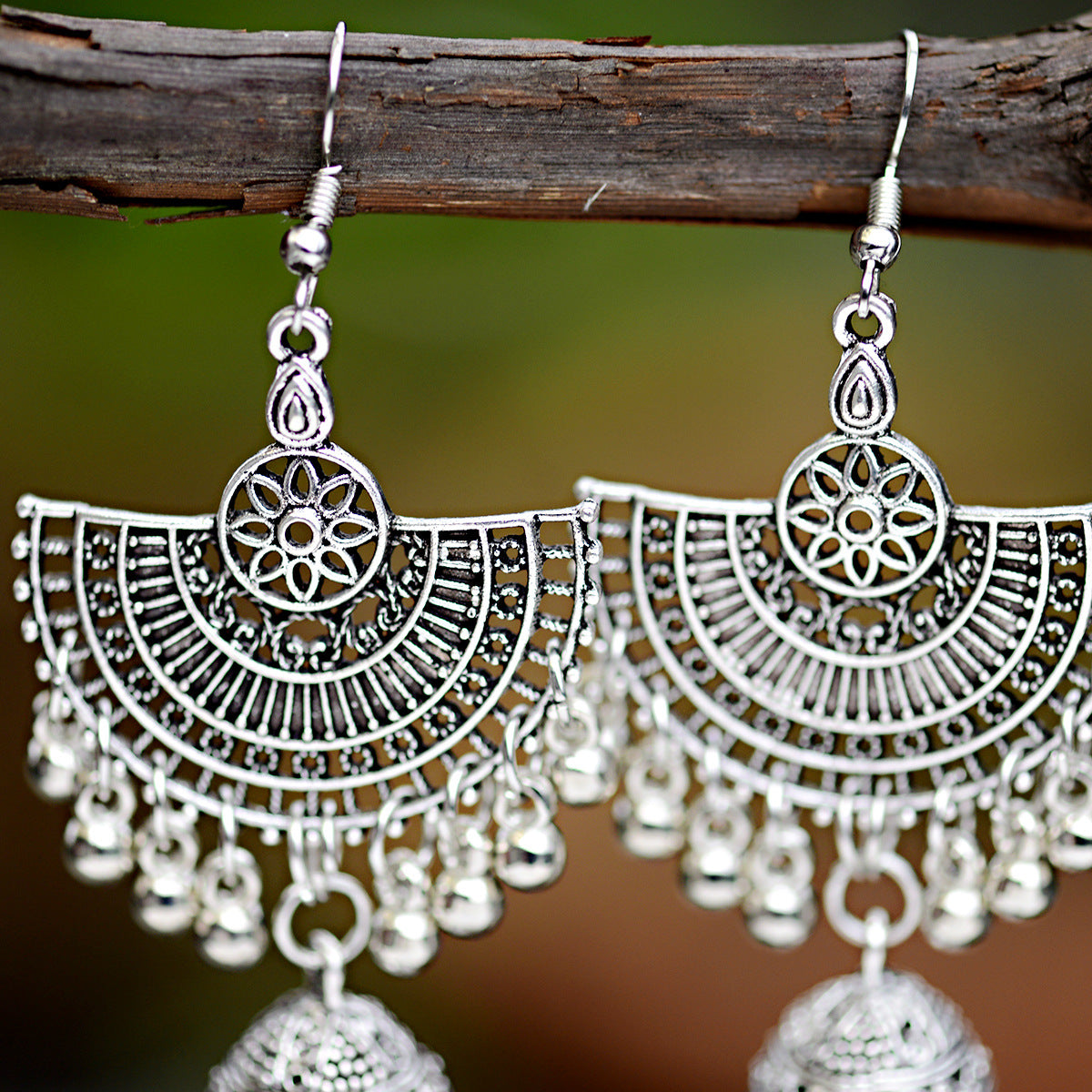 Vintage Glocken-Tassel Ohrringe – Funkelnde Strass Ohrhänger für Damen