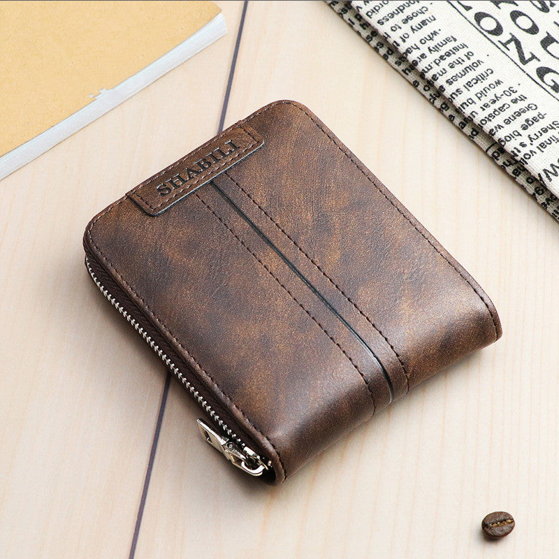 Men's Zipper Wallet | Large | Business Wallet