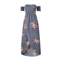 Boho Off-Shoulder Maxi Dress - Breezy Summer & Beach Dress for Women