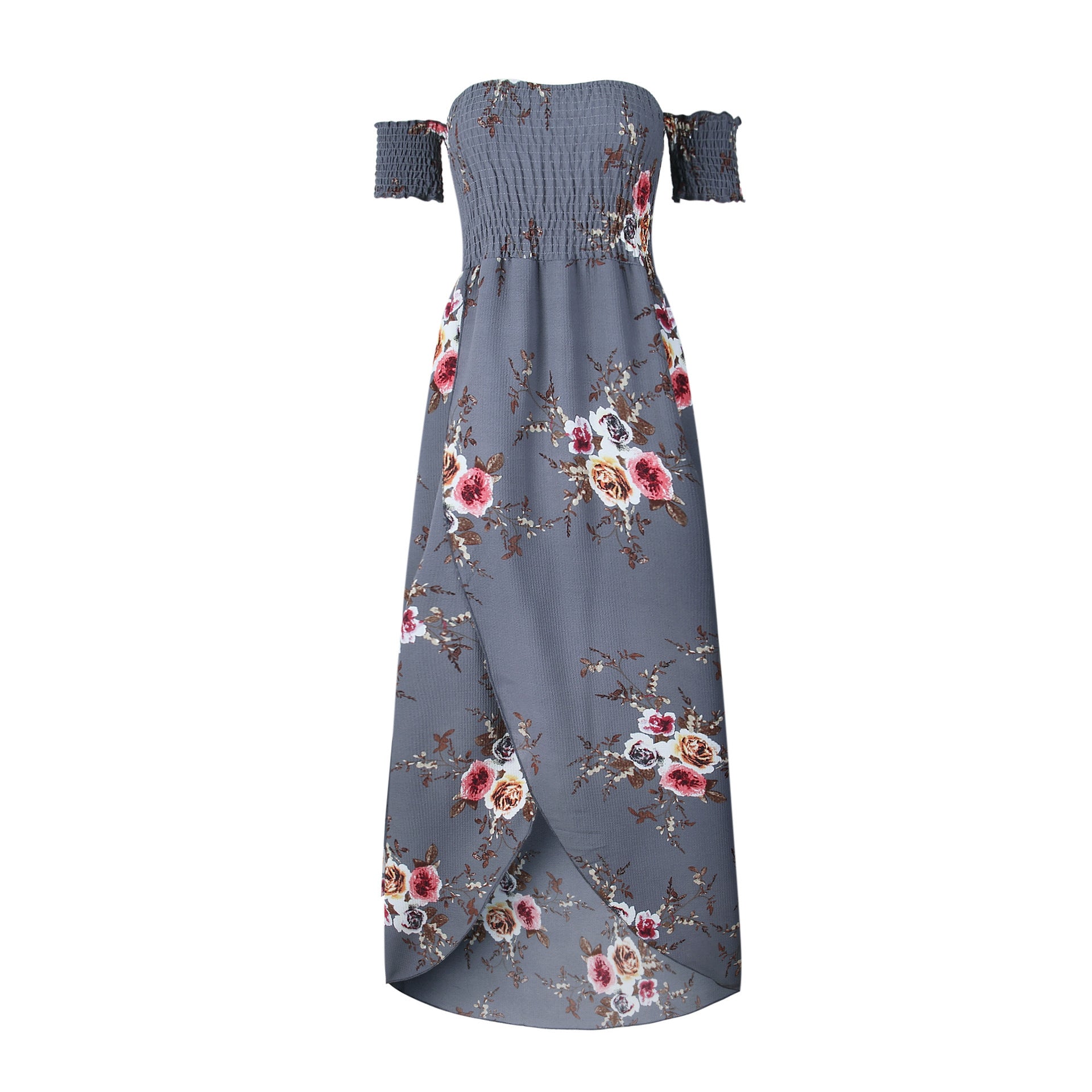 Boho Off-Shoulder Maxi Dress - Breezy Summer & Beach Dress for Women