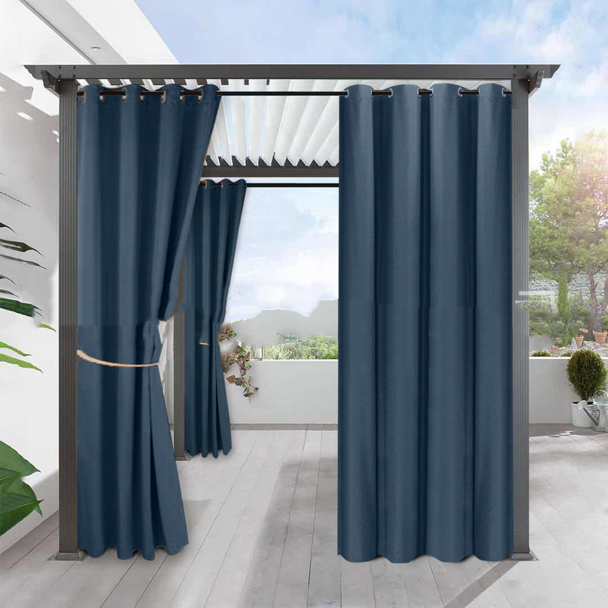 Blackout Curtain Linen | Blackout Thermal Protection Waterproof