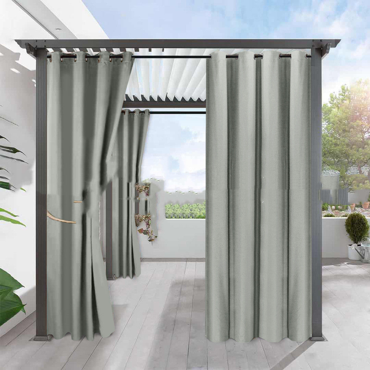 Blackout Curtain Linen | Blackout Thermal Protection Waterproof