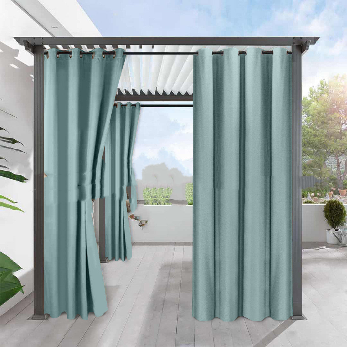 Blackout Curtain Linen | Blackout Thermal Protection Waterproof