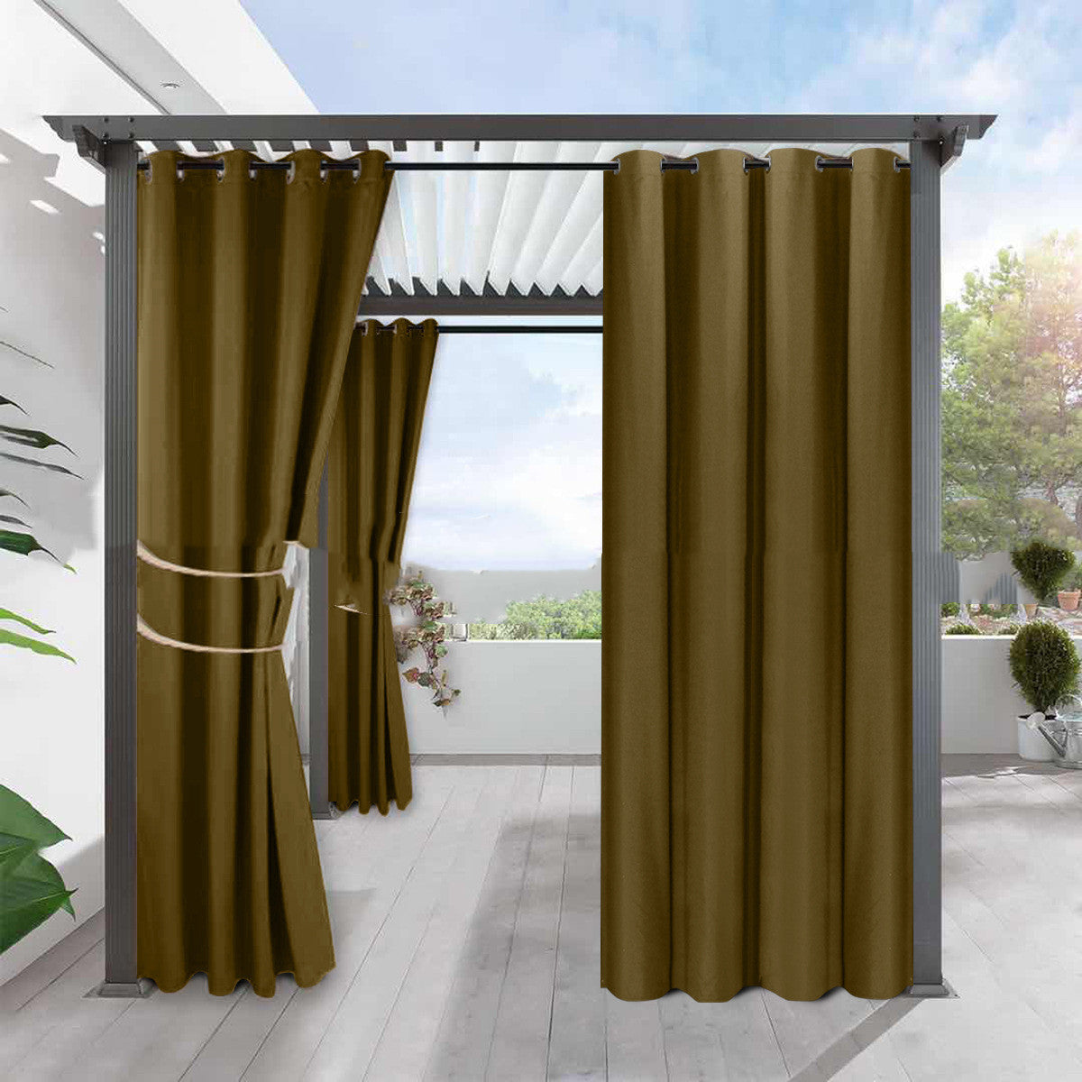 Blackout Curtain Linen | Blackout Thermal Protection Waterproof