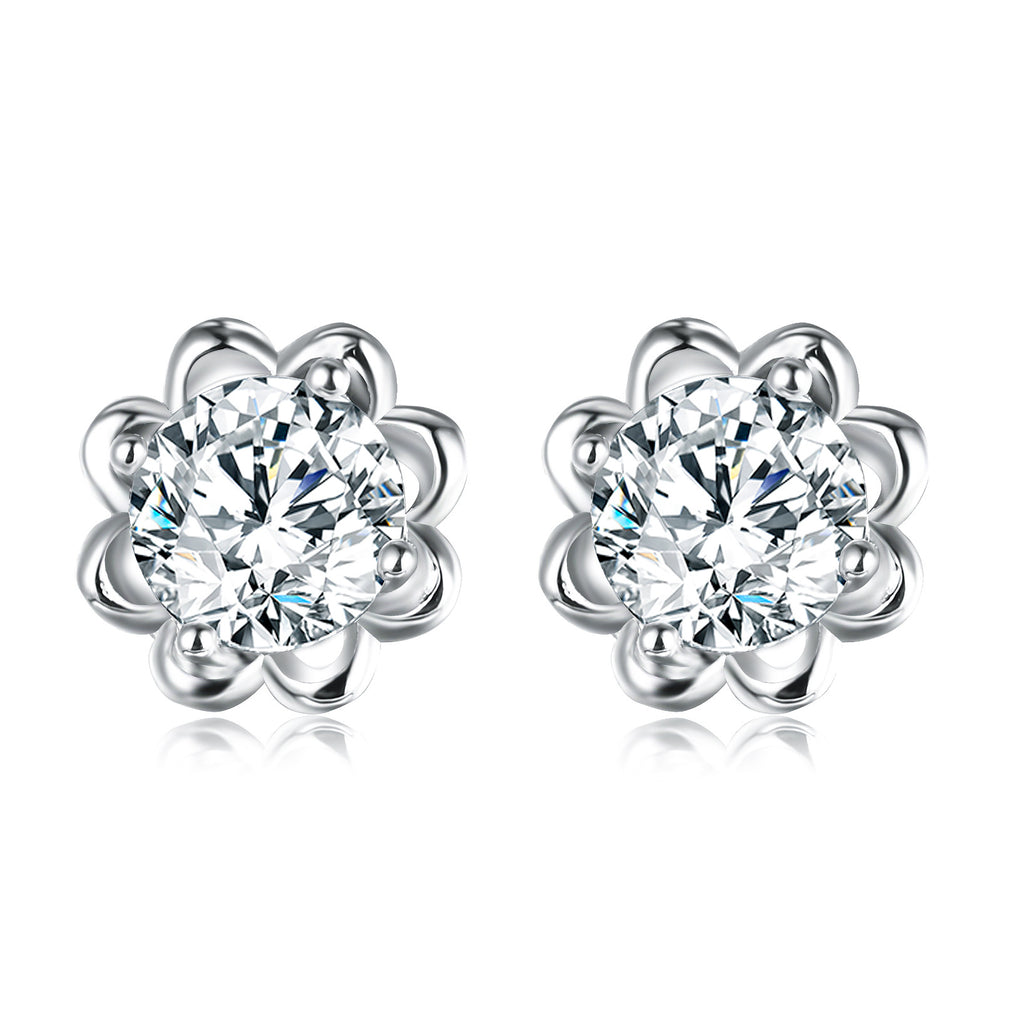Blumen Opal-Ohrringe – Elegante Feminine Ohrhänger mit schimmerndem Opal