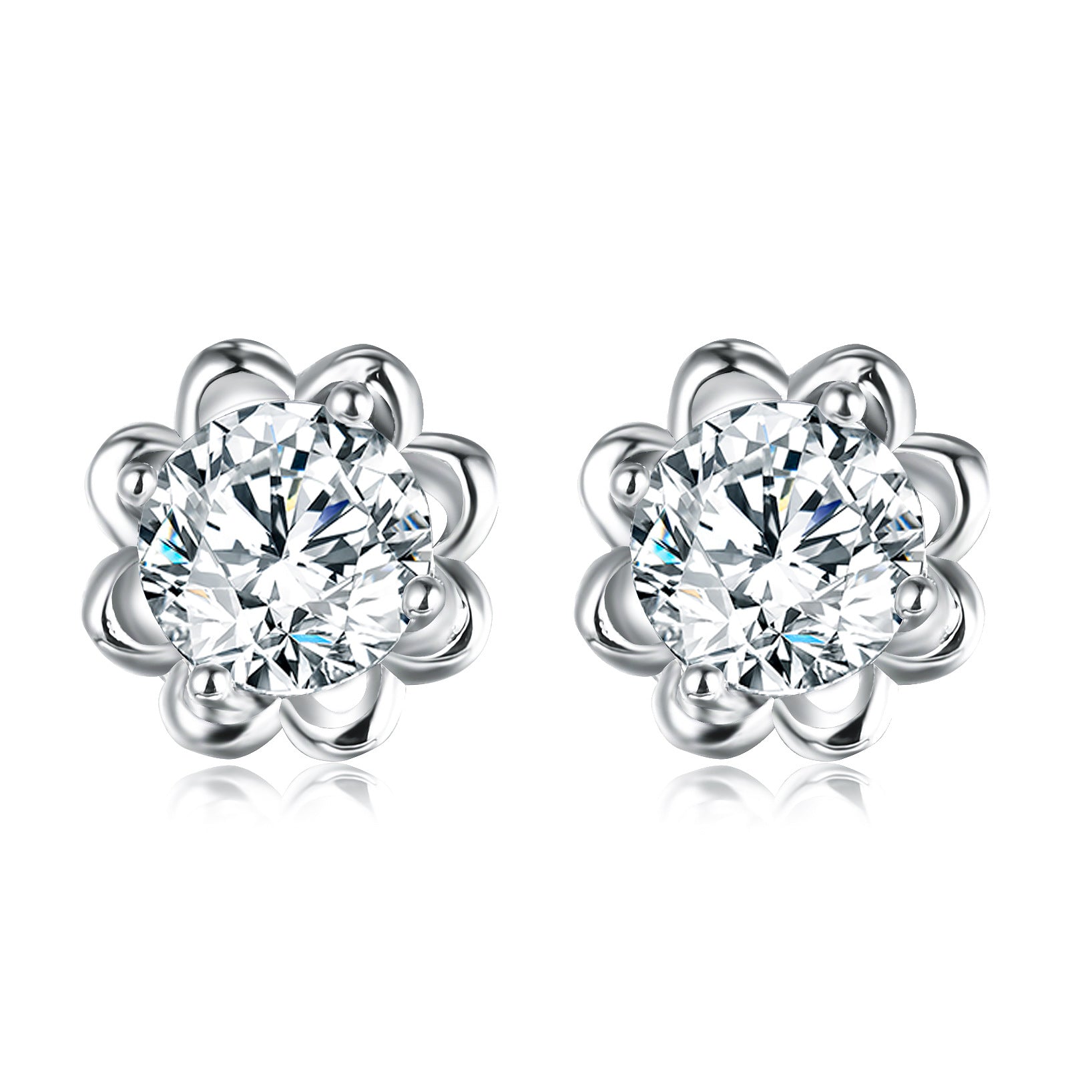 Blumen Opal-Ohrringe – Elegante Feminine Ohrhänger mit schimmerndem Opal