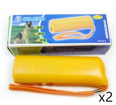 Ultrasonic Dog Trainer | Anti Bark Device with LED 3-in-1