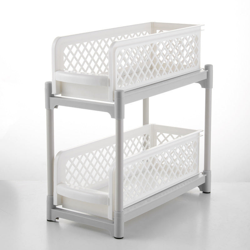 2-Tier Cabinet Organizer | Pull-Out Basket Kitchen Organization